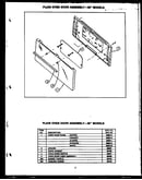 Plain oven door assembly--30" models (ehd312) (ehd341)