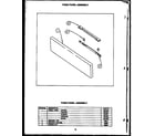 Caloric EHD312 fixed panel assembly (ehd112) diagram