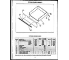 Caloric EHD312 storage drawer assembly (ehd267) (ehd312) (ehd335) (ehd341) (ehd363) (ehd379) (ehd397) diagram
