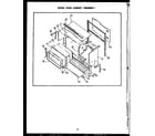 Caloric EHD341 upper oven cabinet assembly (ehd397) diagram
