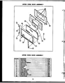 Upper oven door assembly (ehd397)
