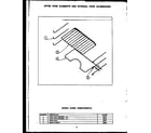 Caloric EJD335 upper oven elements and internal oven accessories (ehd397) diagram