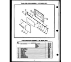 Caloric EHB112 plain oven door assembly - 20" model only (ehb112) diagram