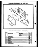 Plain oven door assembly - 20" model only (ehb112)