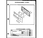 Caloric EHB312 plain oven door assembly - 30" models diagram