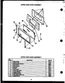 Upper oven door assembly (ehb397)