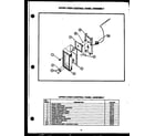 Caloric EHB340 upper oven control panel assembly (ehb397) diagram