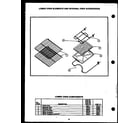 Caloric EHB352 lower oven elements and internal oven accessories diagram