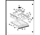Amana ARC-502/P85675-1S cooktop diagram