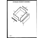 Amana ARR633E-P1157907SE storage drawer assembly diagram
