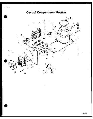 Control compartment section