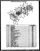 Microwave oven door assembly