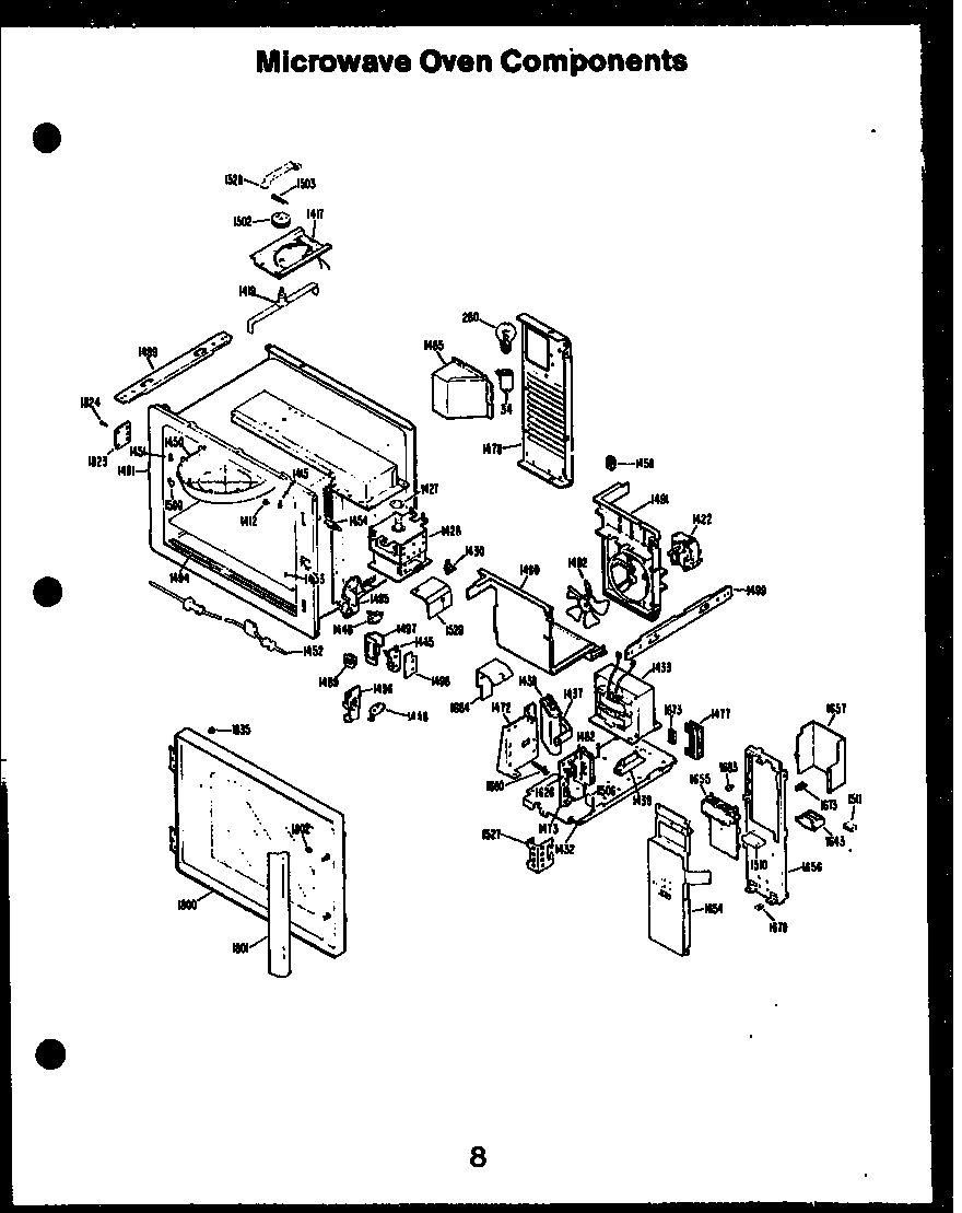 Microwave oven components