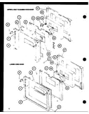 Upper & self cleaning oven door