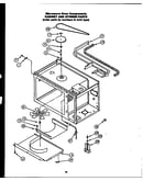 Microwave oven components cabinet and stirrer parts