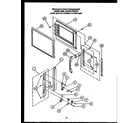 Modern Maid EKS289 microwave oven components door and latch parts diagram