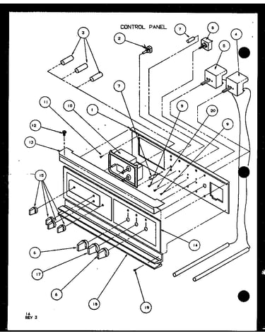 Control panel (ao27sc/p8575501s) (ao27dc/p8575502s) (ao27sc/p8575503s)
