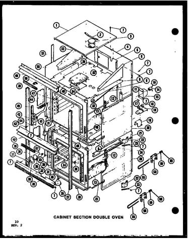 Cabinet section double oven (ao-27db/p85547-4s) (ao-27db/p85547-6s) (ao-27db/p85547-8s)