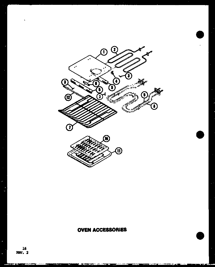 OVEN ACCESSORIES (AO-27SB/P85547-3S) (AO-27DB/P85547-4S) (AO-27SB/P85547-5S) (AO-27DB/P85547-6S) (AO-27DB/P85547-8S)