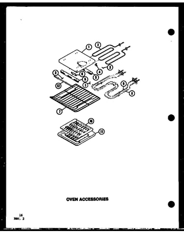 Oven accessories (ao-27sb/p85547-3s) (ao-27db/p85547-4s) (ao-27sb/p85547-5s) (ao-27db/p85547-6s) (ao-27db/p85547-8s)
