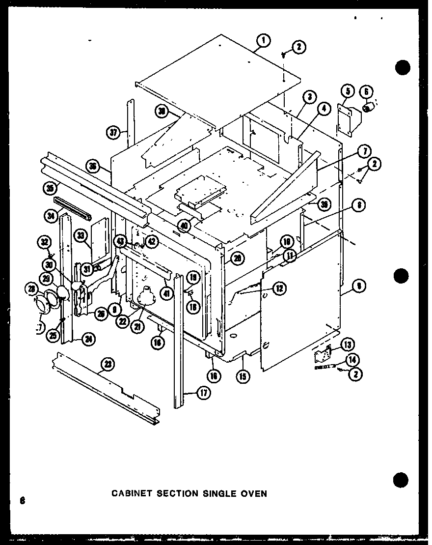 CABINET SECTION SINGLE OVEN (AO-27S/P85547-1S)