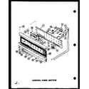 Amana AO-27D-P85547-2S control panel section diagram
