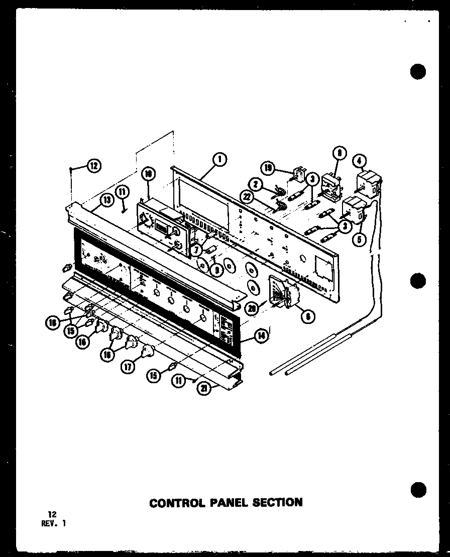 CONTROL PANEL SECTION