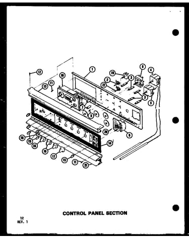 Control panel section