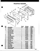 Panel door assembly