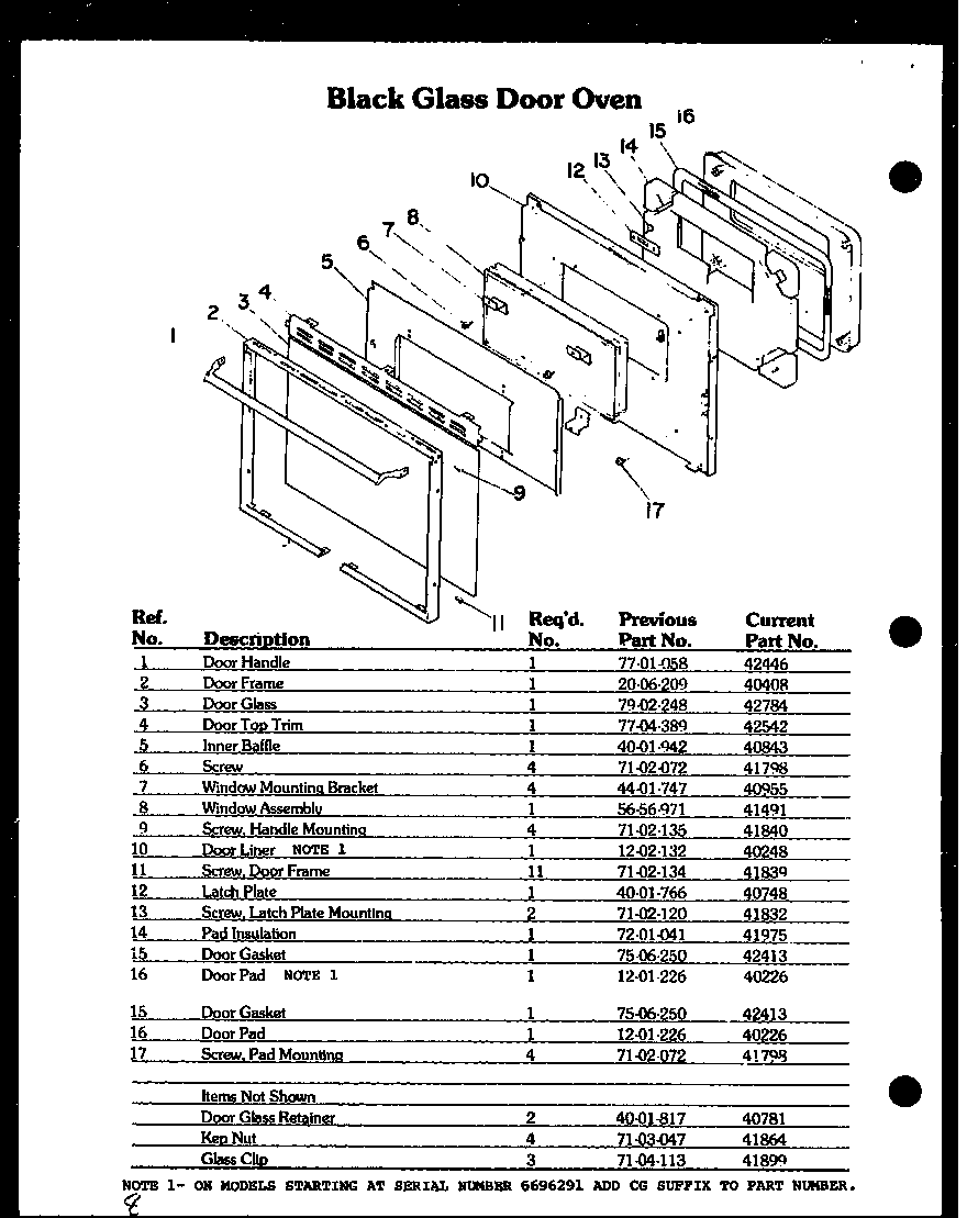 BLACK GLASS DOOR OVEN