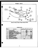 Burner parts (rtp302) (rtp304) (rtp305) (rtp306) (rtp307)