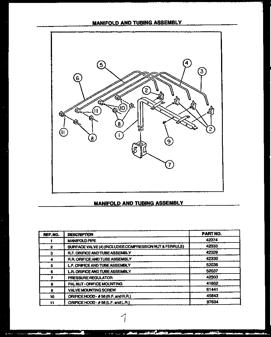 MANIFOLD AND TUBING ASSEMBLY