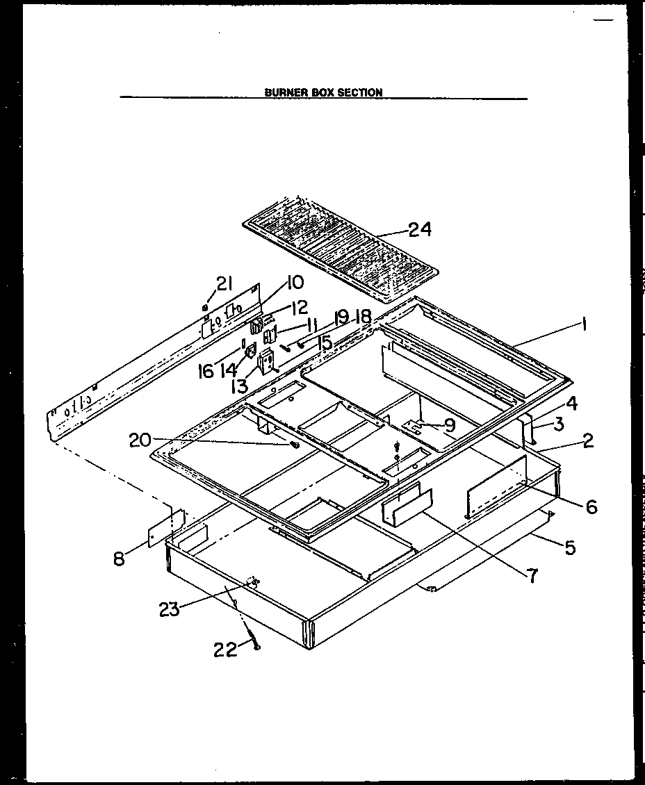 BURNER BOX SECTION