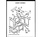 Caloric RSK3700UWW-P1141247NWW cabinet assembly (rsk3700uww/p1141247nww) diagram