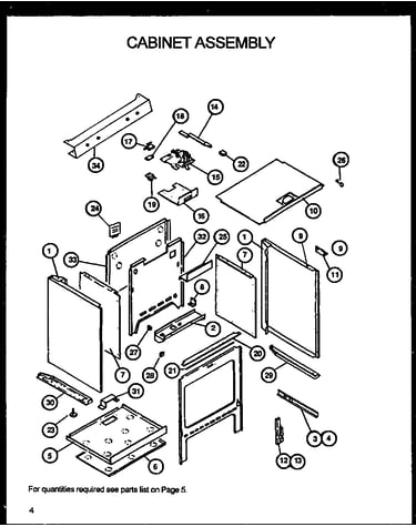 Cabinet assembly (rsk3700uww/p1141247nww)