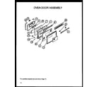 Caloric RSK3700UWW-P1141247NWW oven door assembly (rsk3700uww/p1141247nww) diagram