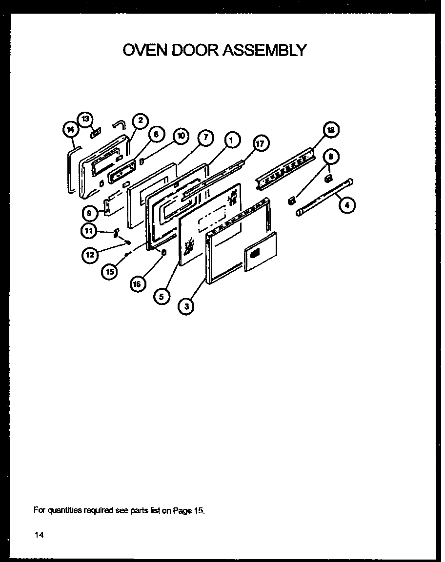 Oven door assembly (rsk3700uww/p1141247nww)