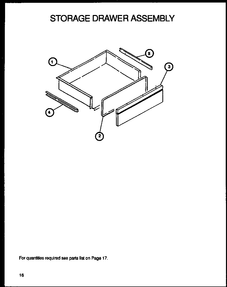 Storage drawer assembly (rsk3700uww/p1141247nww)