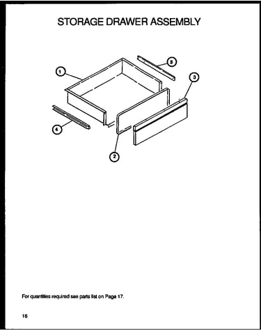 Storage drawer assembly (rsk3700uww/p1141247nww)