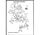 Amana GBK26FS5/P1142147NL top burner assembly diagram