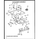 Amana GBK26FS0/P1142147NW top burner assembly diagram