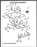 Top burner assembly