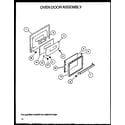 Amana GBK26FS0/P1142147NW oven door assembly diagram