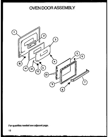 Oven door assembly