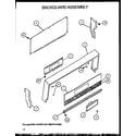 Amana GBK26FS0/P1142147NW backguard assembly diagram