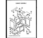 Amana AGS780WW-P1168602W cabinet assembly diagram
