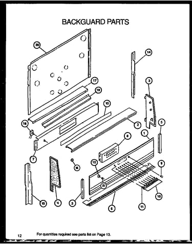 Backguard parts