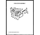 Amana AGS780WW-P1168602W oven door assembly diagram