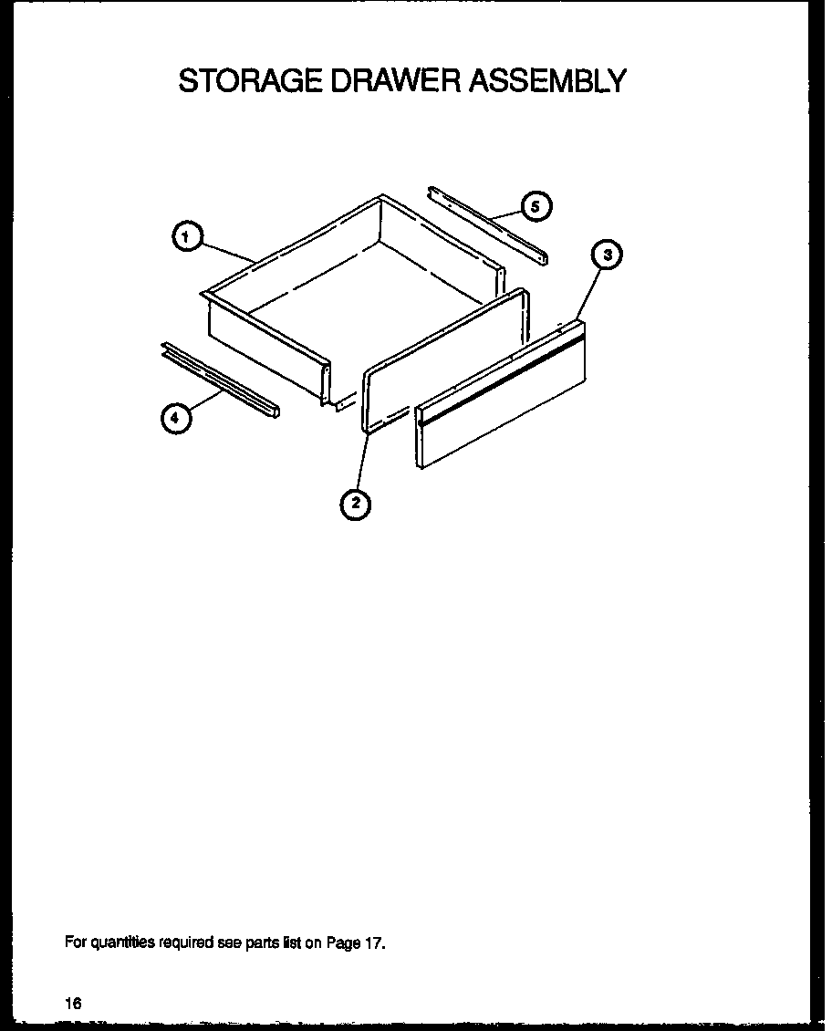 STORAGE DRAWER ASSEMBLY