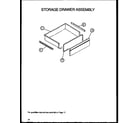Amana AGS780WW-P1168602W storage drawer assembly diagram